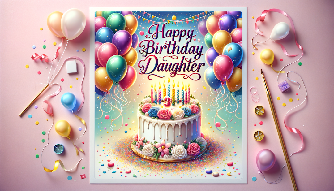 Happy Birthday Daughter Dream House Image