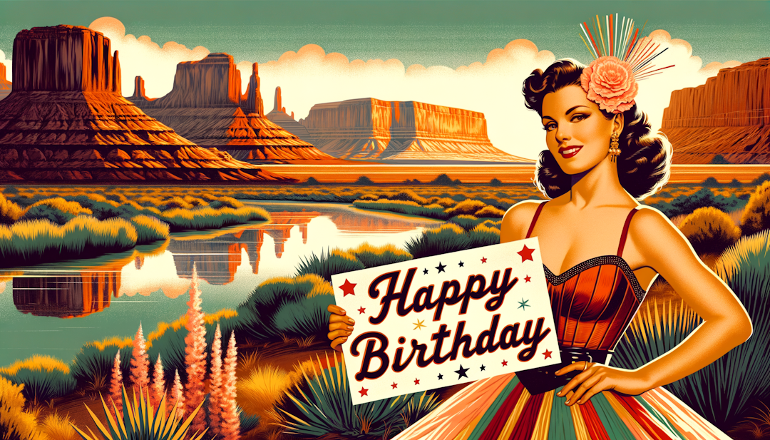 Image poster of a sign for Happy Birthday karen