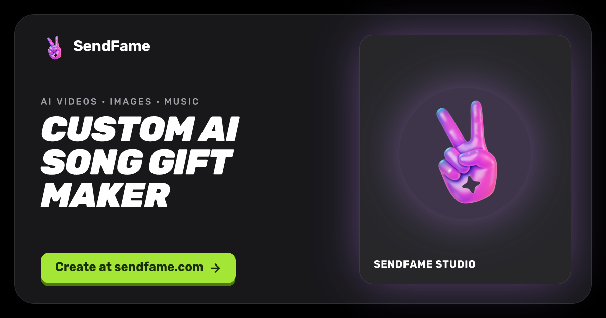 Custom AI Song Gift Maker: Personalized Songs | SendFame