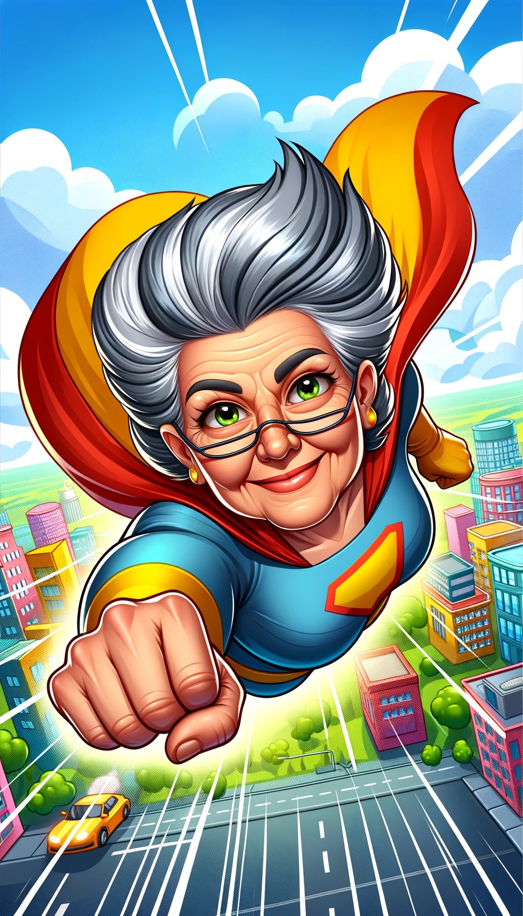 SuperHero Image Happy Birthday To Grandma