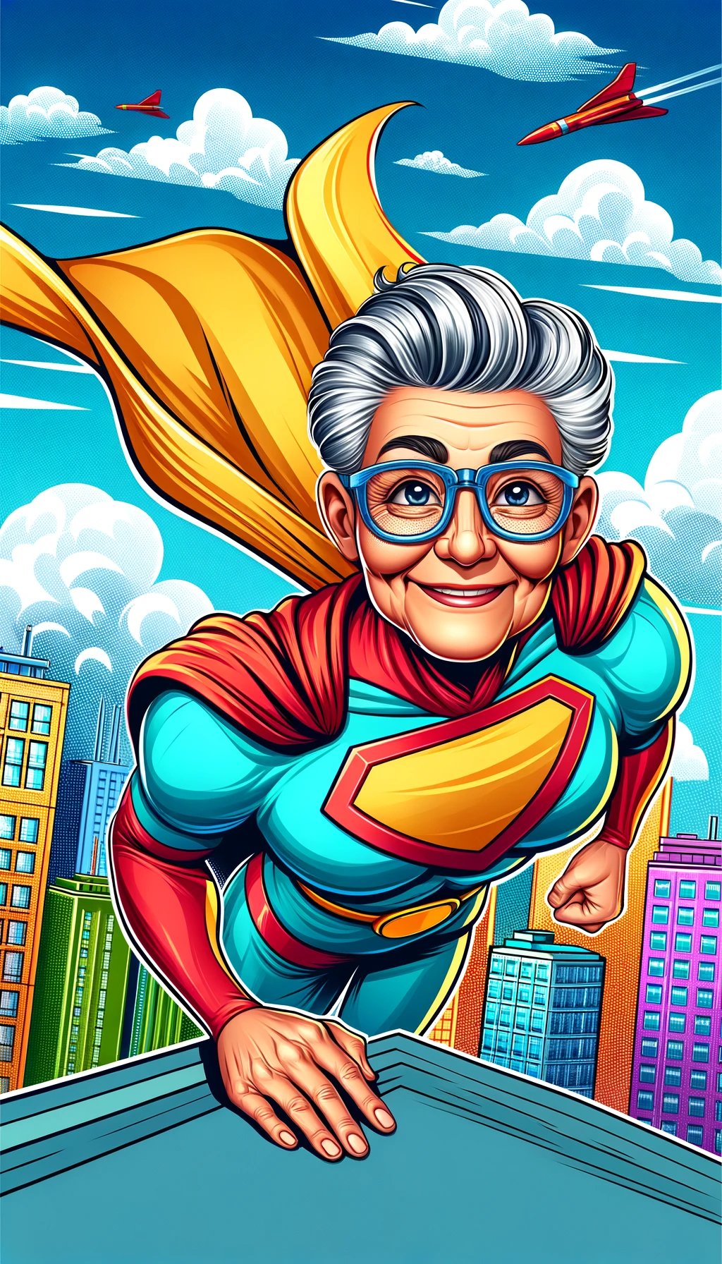 SuperHero Image Happy Birthday To Grandma