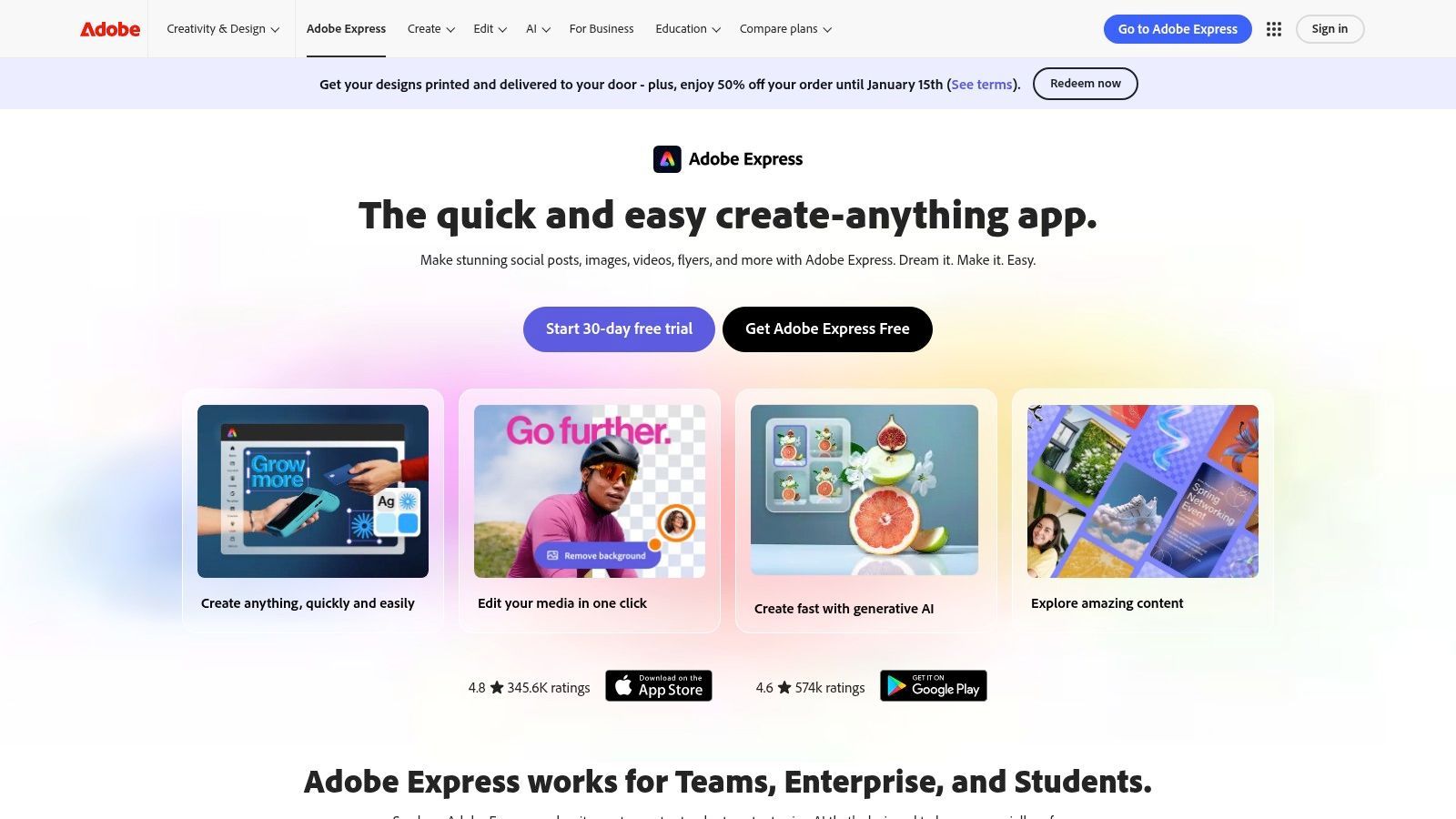 Adobe Express + Firefly