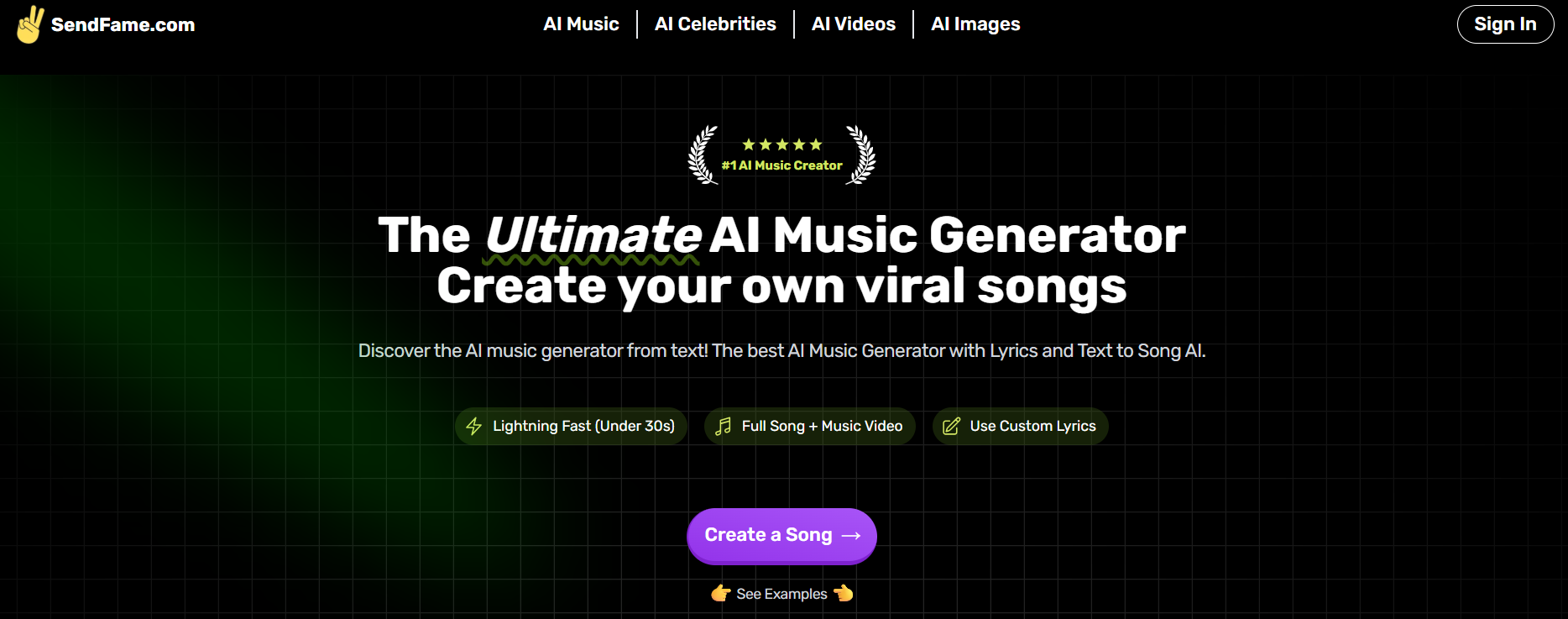SendFame Music Generator - Best AI Generated Music