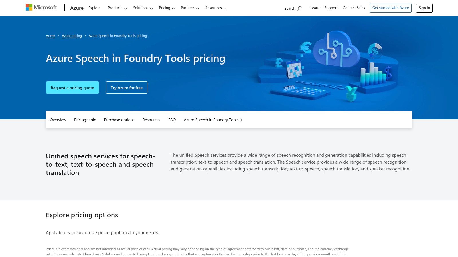Microsoft Azure AI Speech (Text-to-Speech)