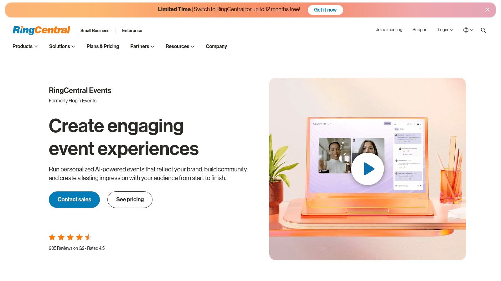 RingCentral Events (formerly Hopin Events)