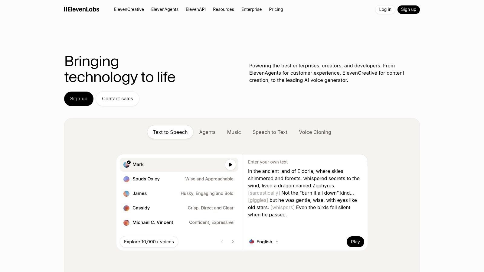ElevenLabs (Free Plan)