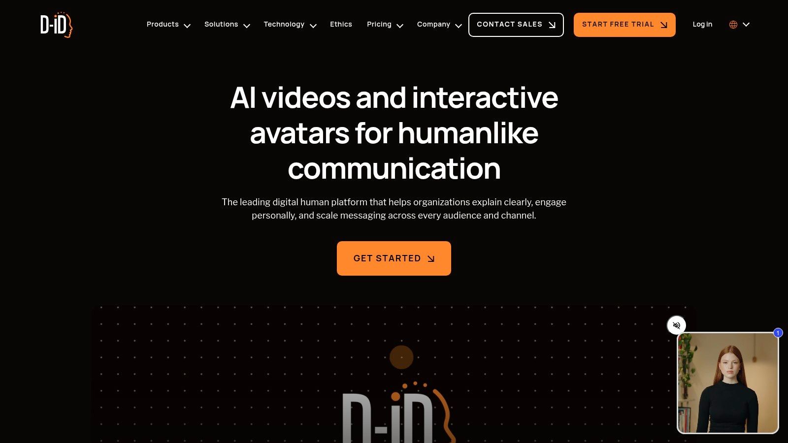 An AI-generated presenter video created using D-ID – Creative Reality Studio.