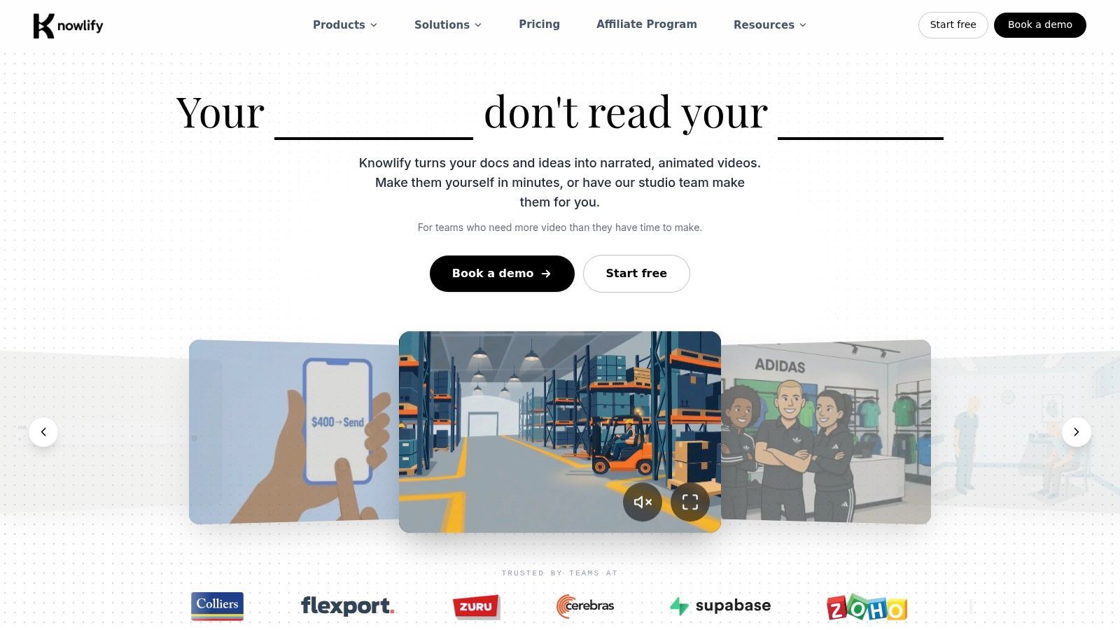 Screenshot from https://knowlify.com