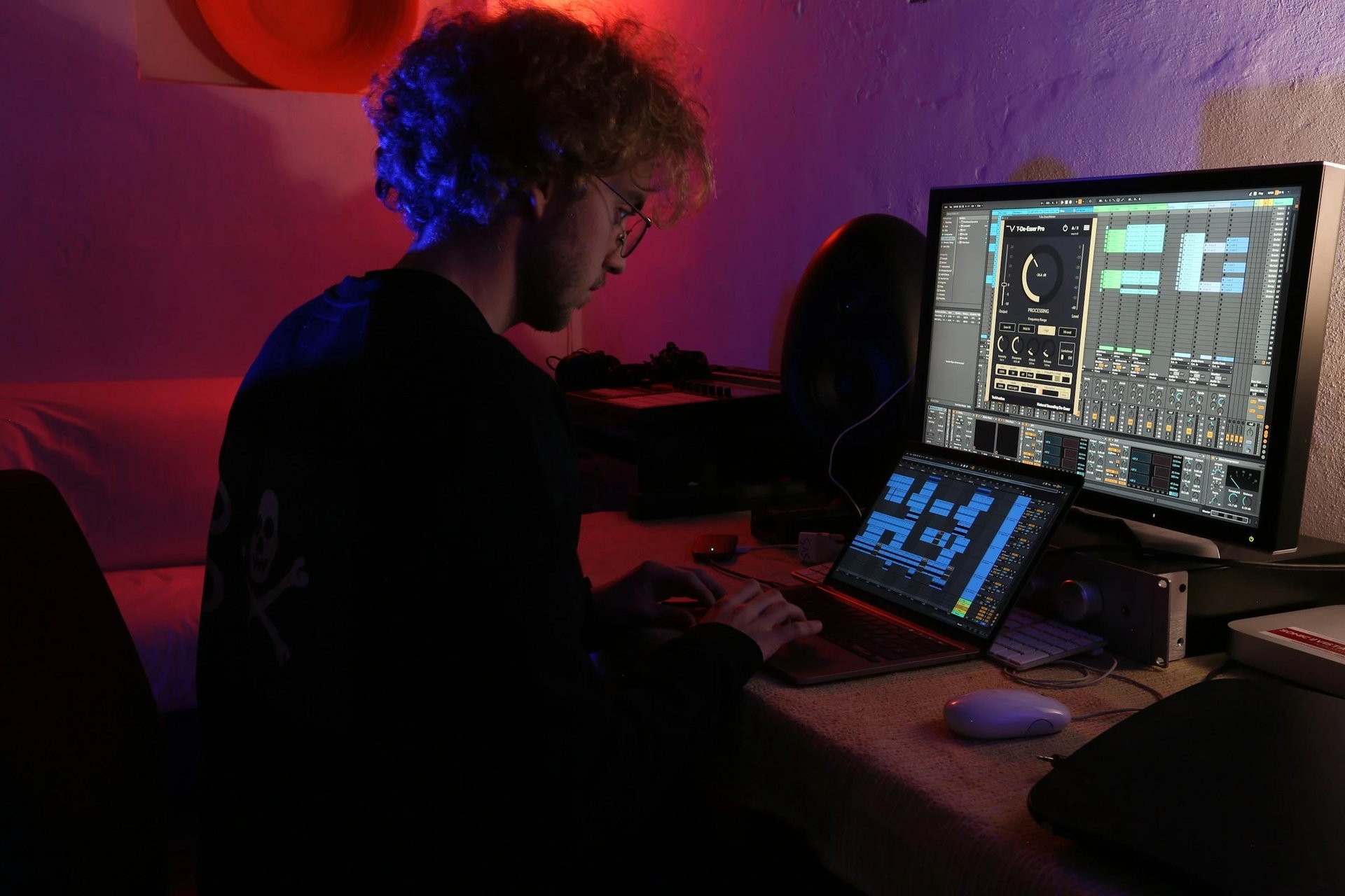person working on a new cover - Best AI Music Covers