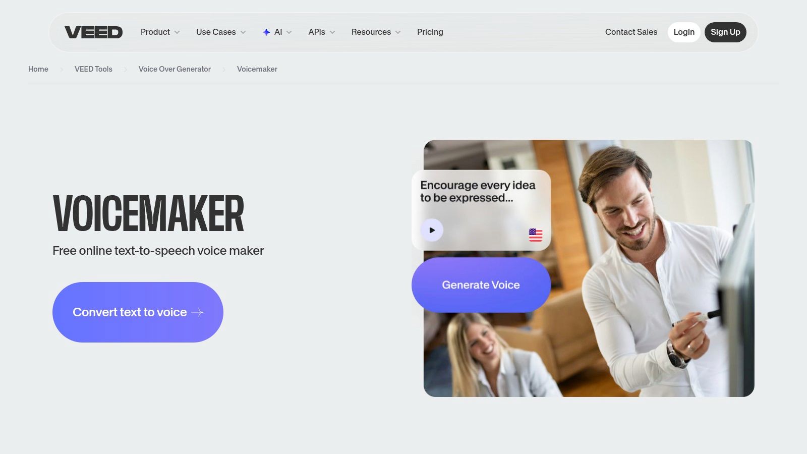 VEED.IO – Voice Maker (TTS)