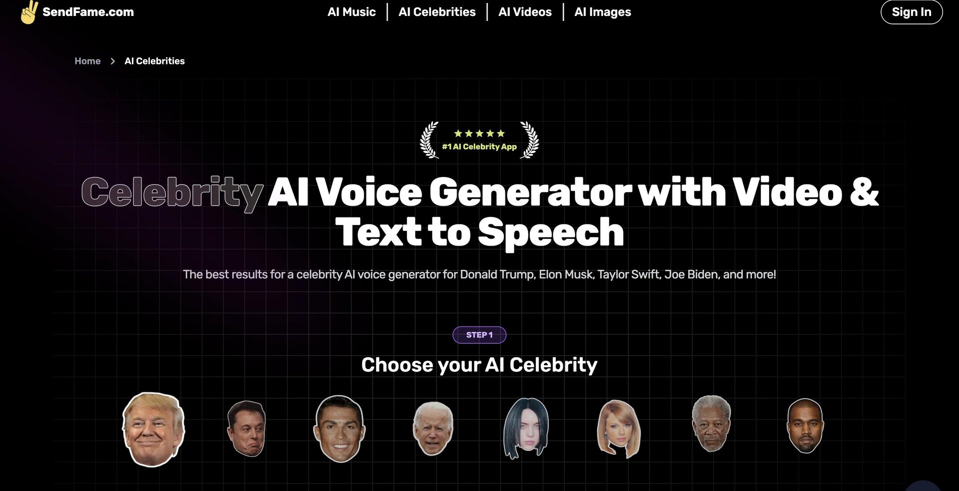 Celeb Voice Tool - HeyGen Alternatives
