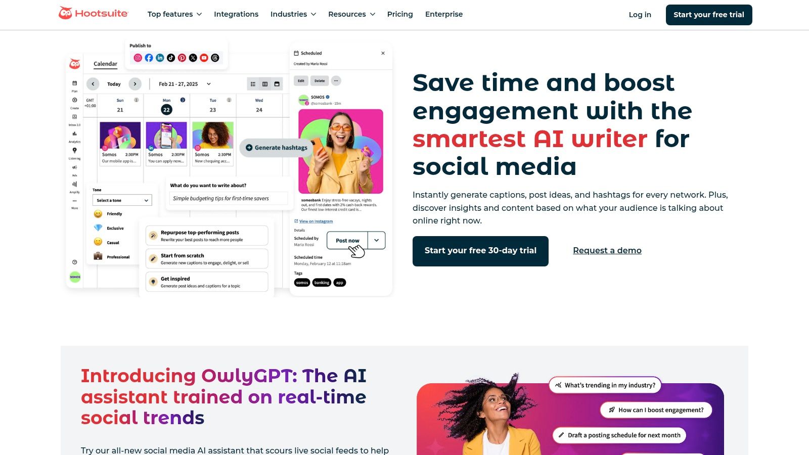 Hootsuite + OwlyWriter AI