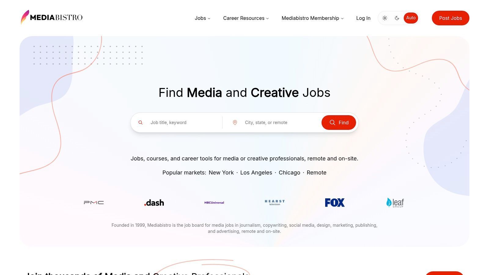 Mediabistro Job Board