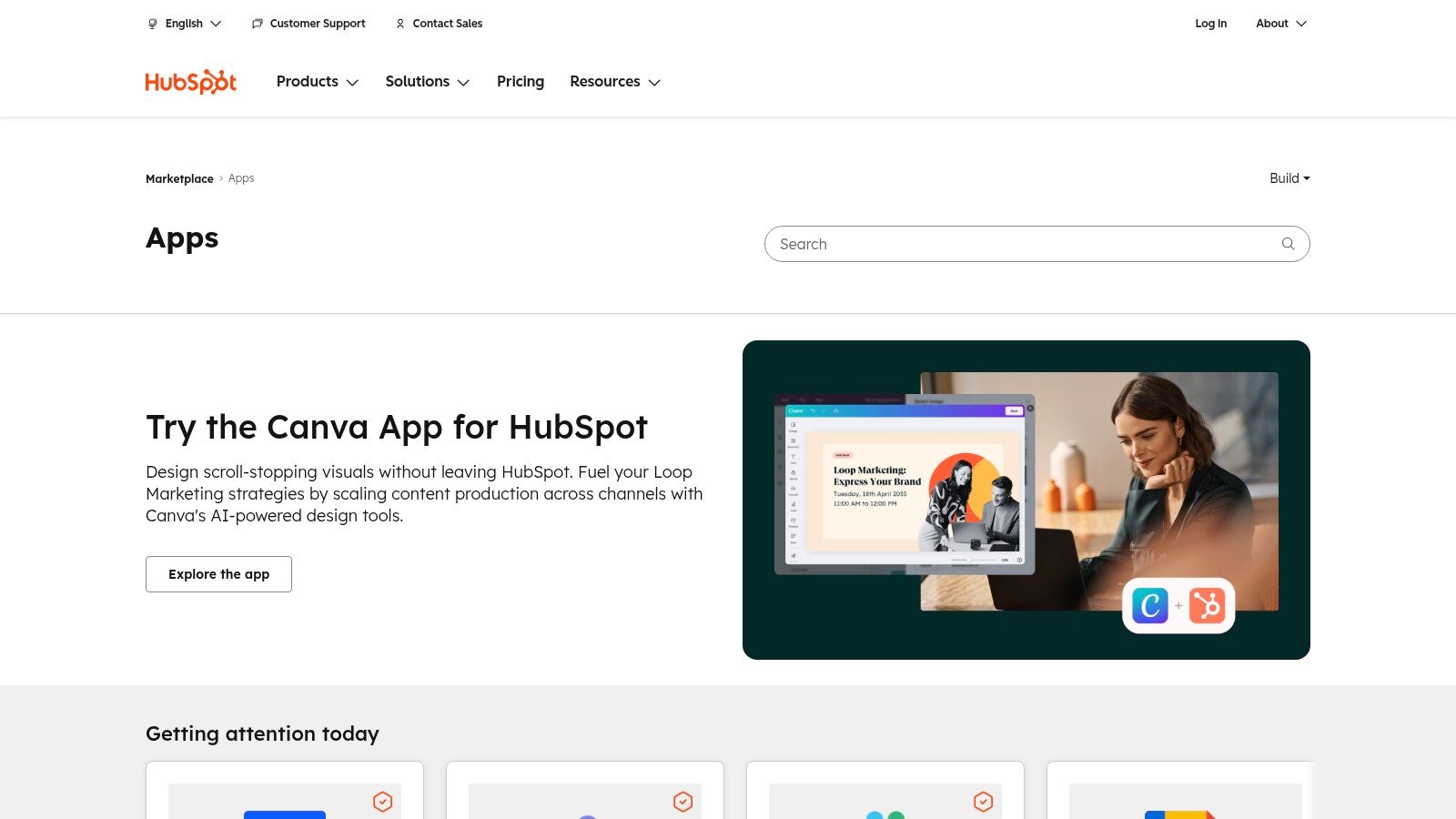 HubSpot App Marketplace — Marketing & AI integrations