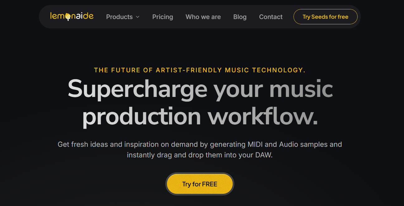 Lemonaide - AI Tools for Musicians