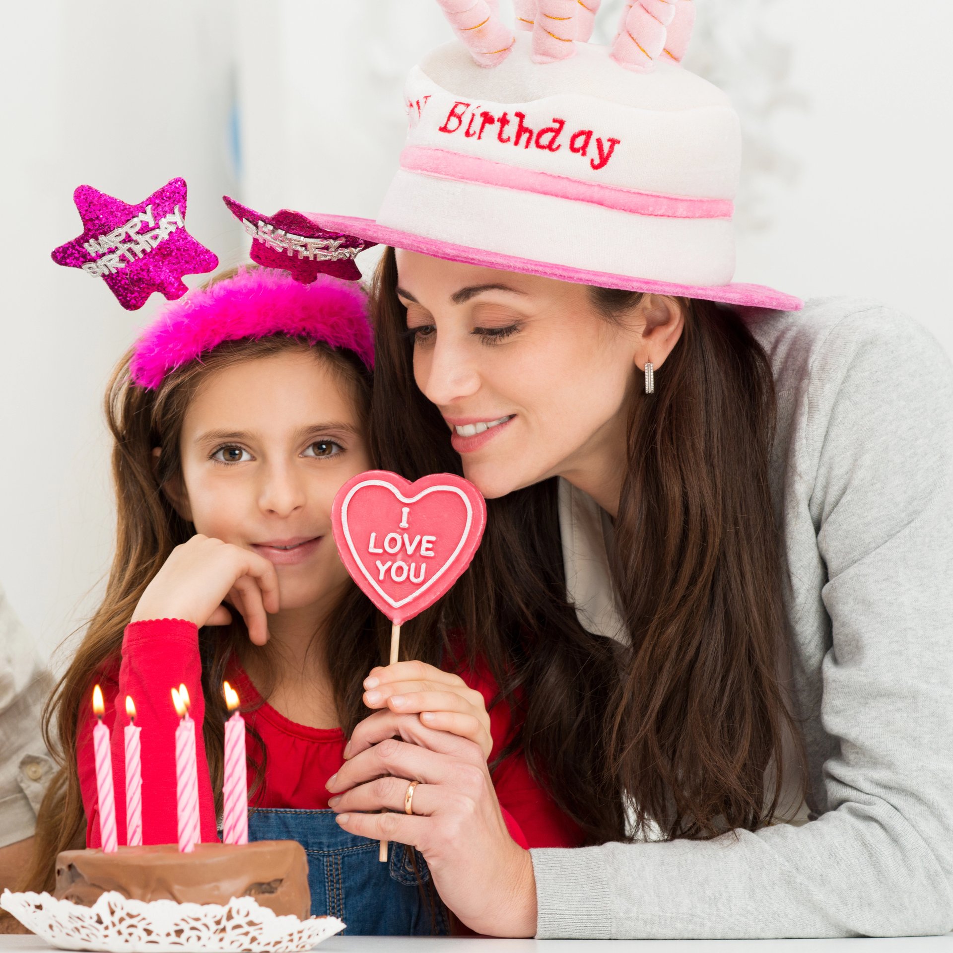 Mother with daughter for Blessing Birthday Wishes for Daughter