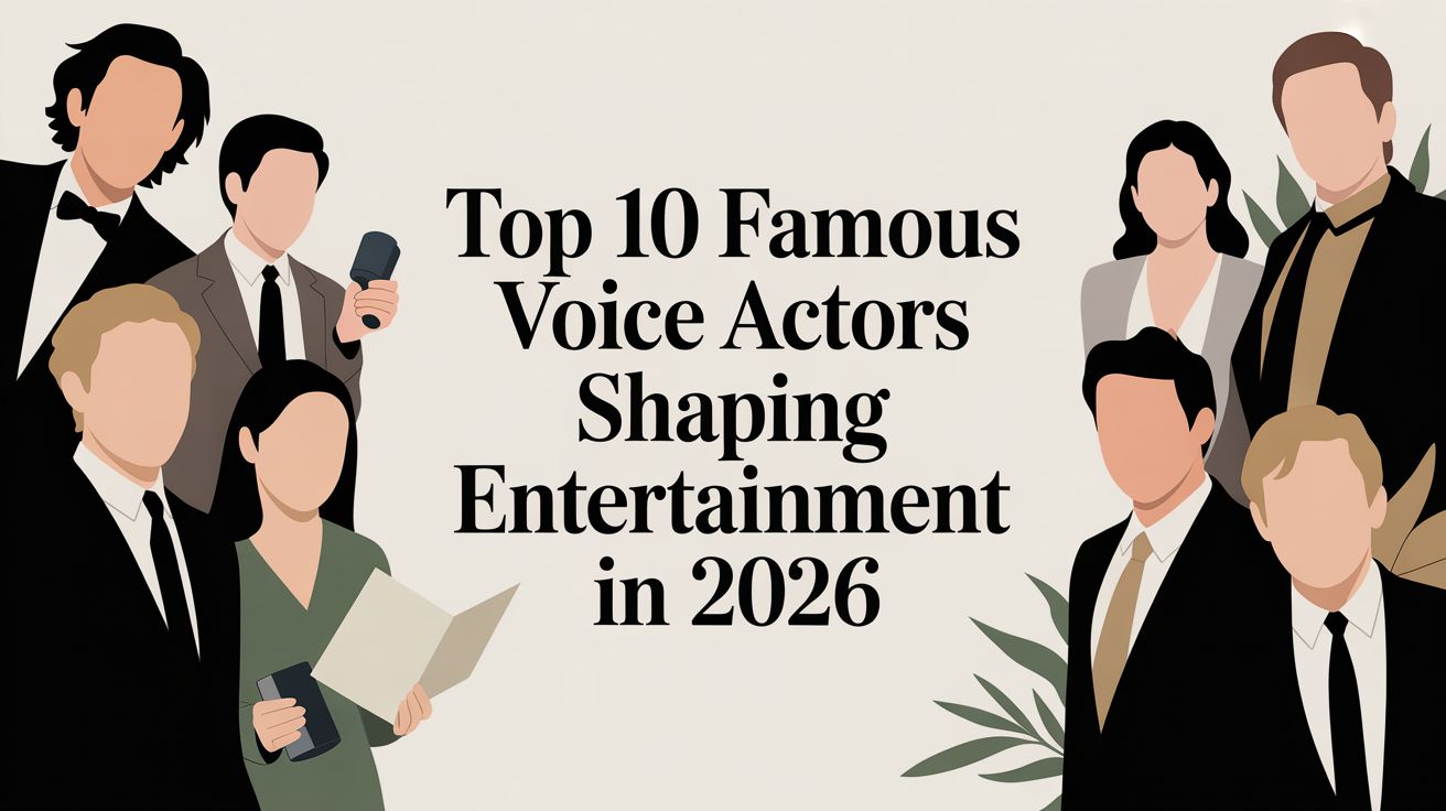 Top 10 Famous Voice Actors Shaping Entertainment in 2026