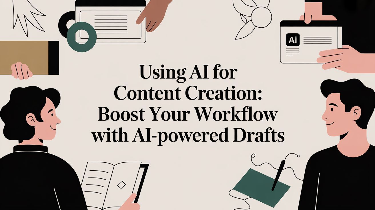 Poster image for Using ai for content creation: Boost Your Workflow with AI-Powered Drafts