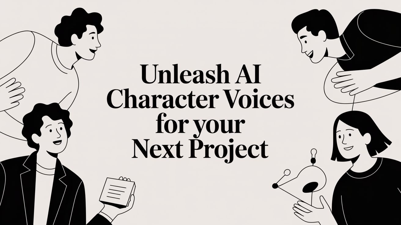Unleash AI Character Voices for Your Next Project