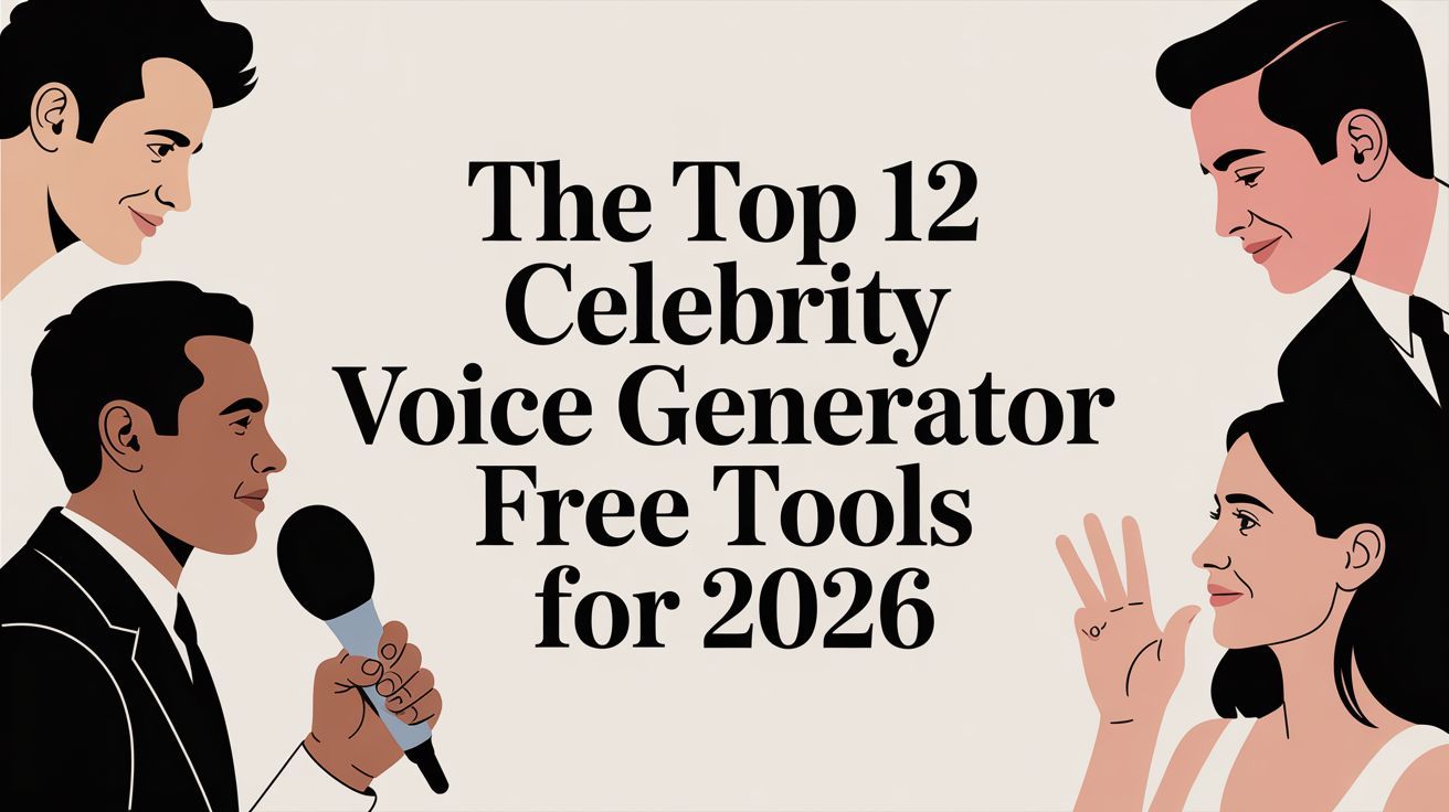 Poster image for The Top 12 Celebrity Voice Generator Free Tools for 2026