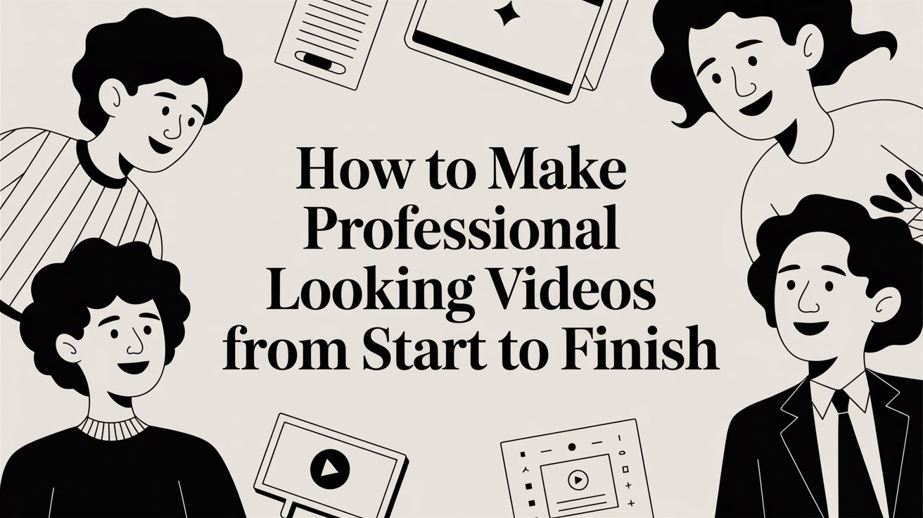 How to Make Professional Looking Videos From Start to Finish