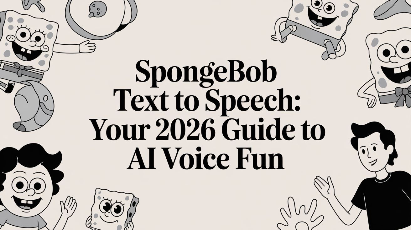 Spongebob Text to Speech: Your 2026 Guide to AI Voice Fun