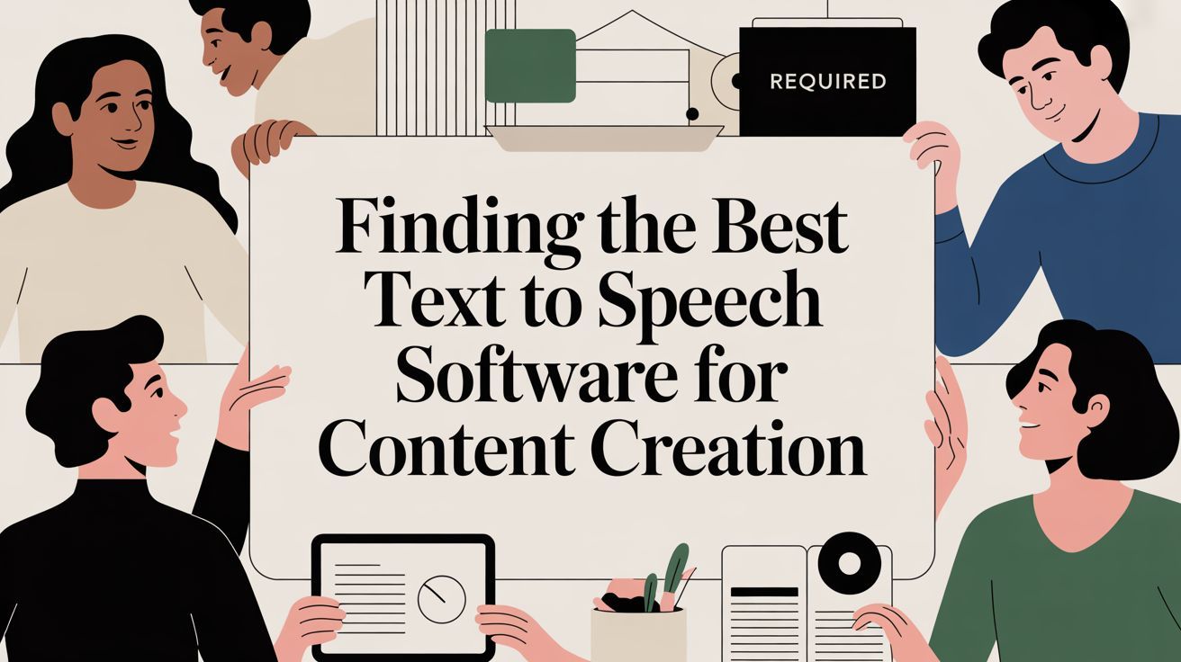 Finding the Best Text to Speech Software for Content Creation