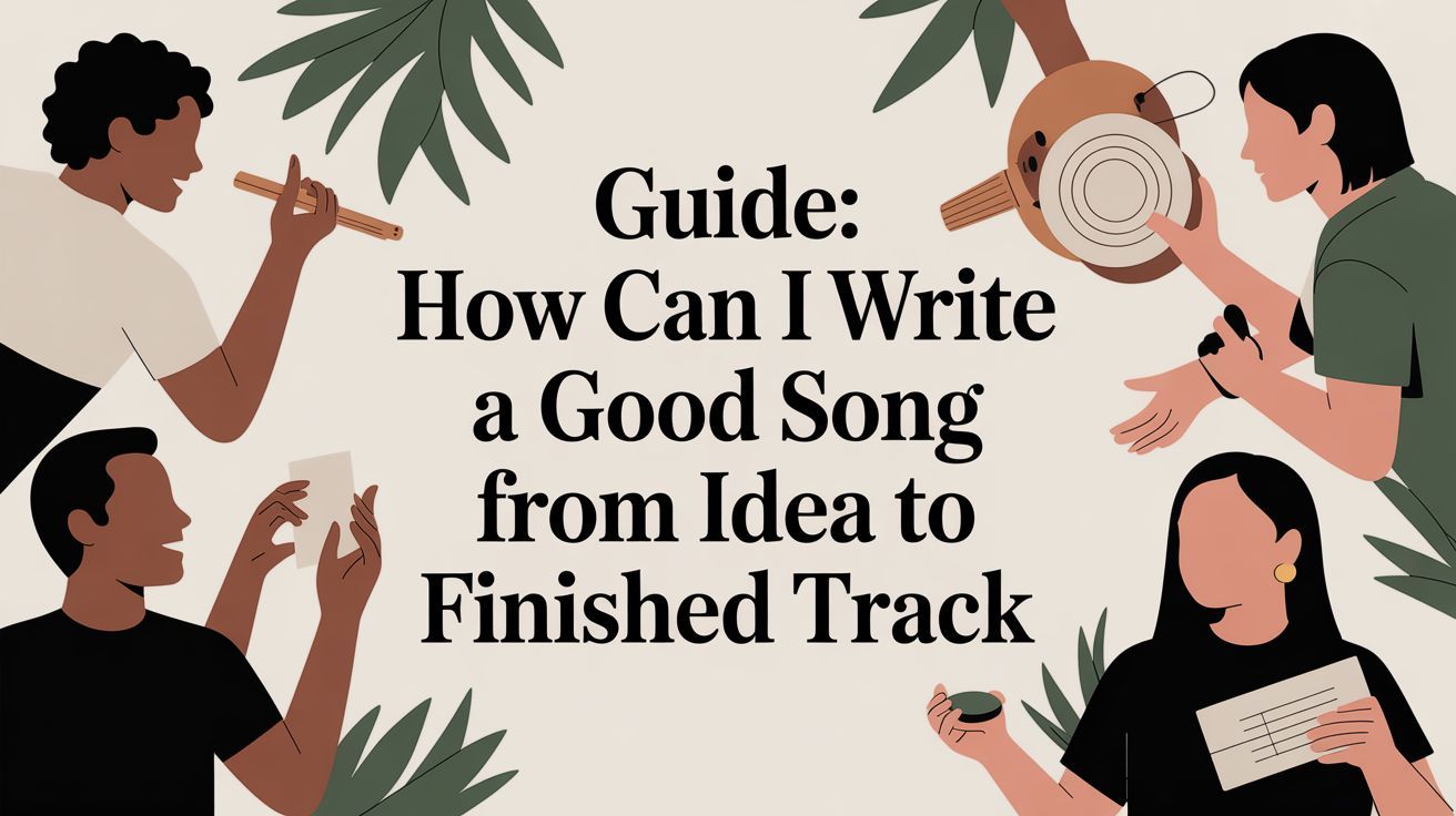 Guide: how can i write a good song from Idea to Finished Track