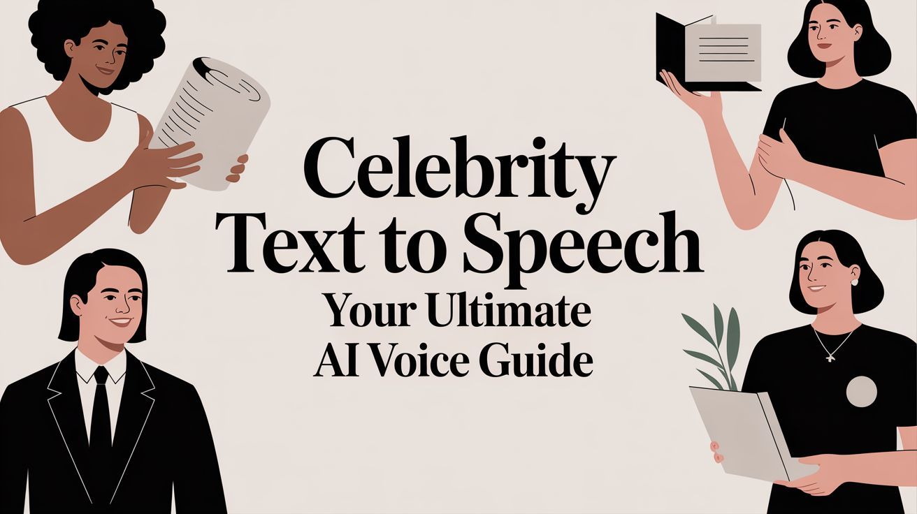 Celebrity Text to Speech Your Ultimate AI Voice Guide