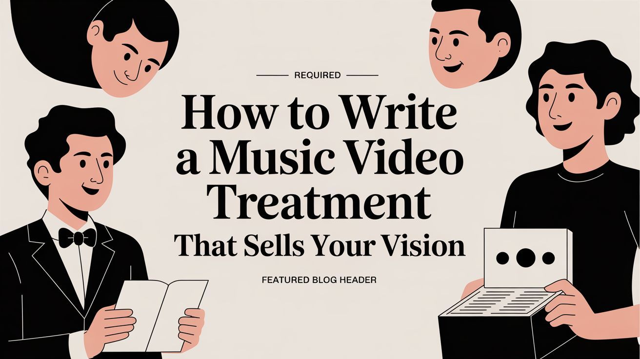 How to Write a Music Video Treatment That Sells Your Vision