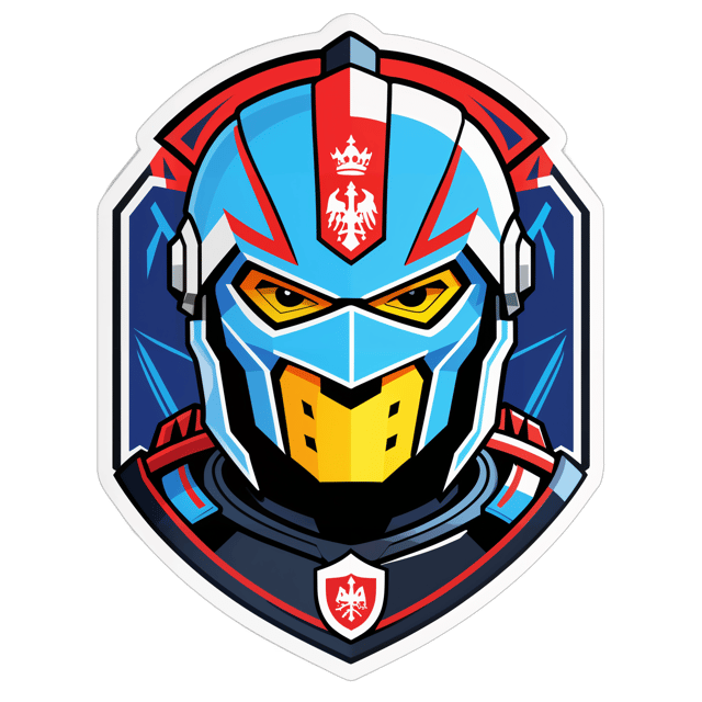 AI generated cartoon sticker for State secretary Ivan Ivančin Slovakia as a cyber knight