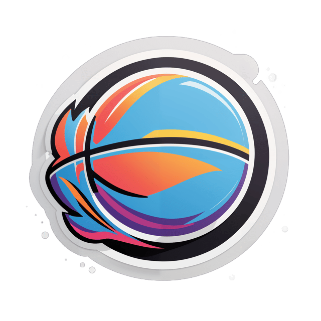 AI generated cartoon sticker for Sports