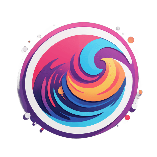 AI generated cartoon sticker for Abstract