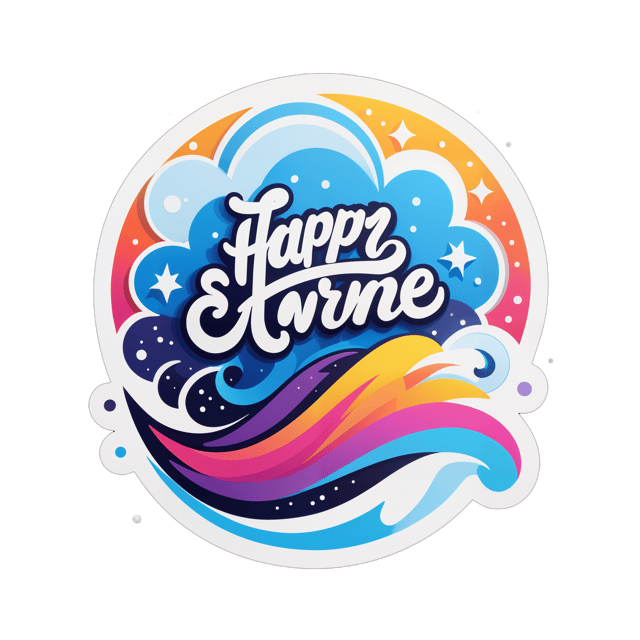 AI generated cartoon sticker for Inspirational