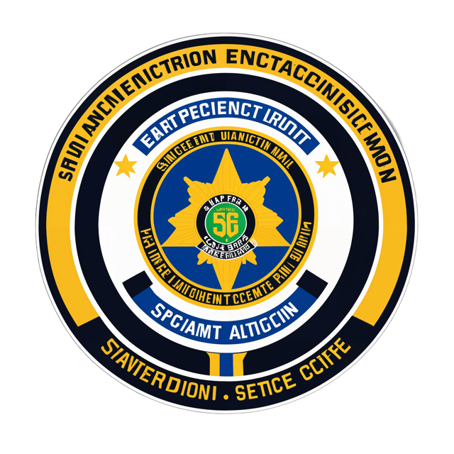 AI generated cartoon sticker for Logo for Traffic Enforcement Unit for the San Andreas Highway Patrol