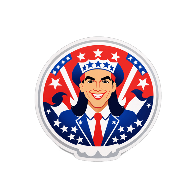 AI generated cartoon sticker for MAGA People
