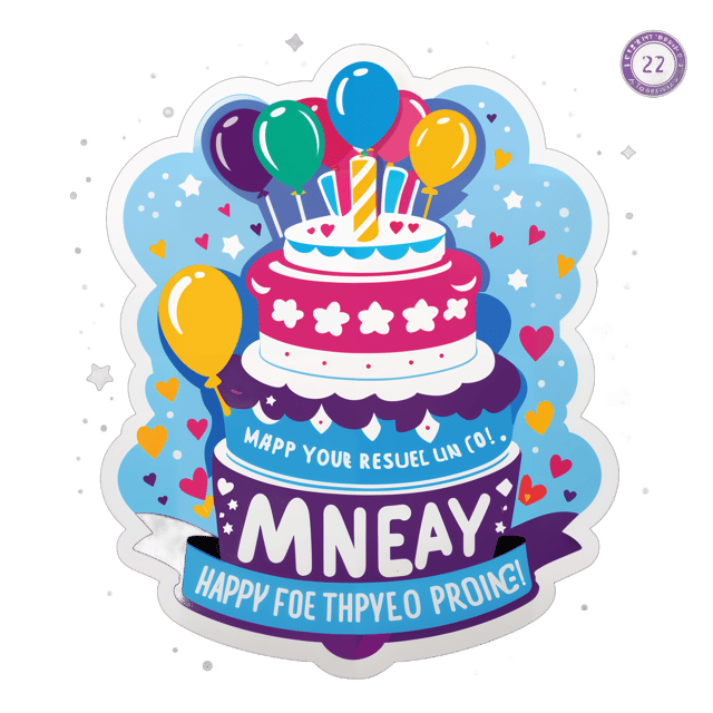 AI generated cartoon sticker for Happy birthday to the most special person in my life! Your presence brings joy, love, and warmth to my heart. May your special day be filled with happiness and unforgettable moments."