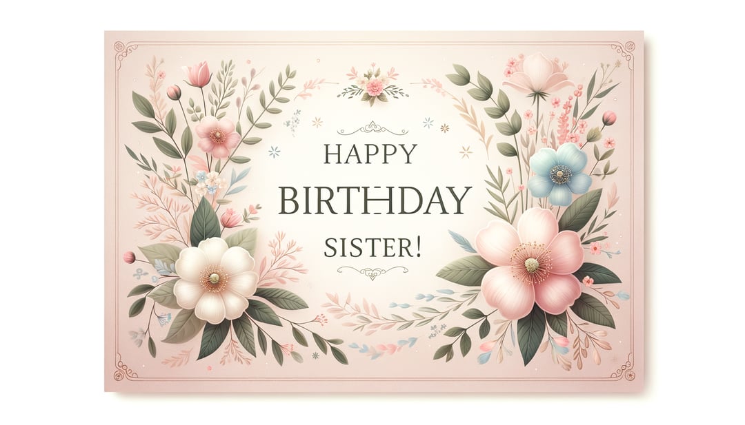 Happy Birthday Sister Image