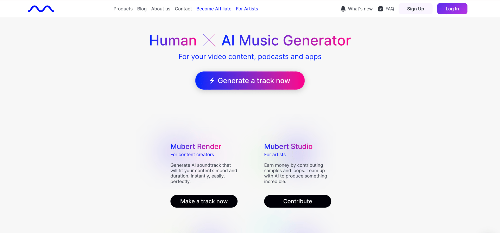 Mubert AI Music Generator